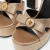 Sandale din satin împodobite cu panglică Gianni Ribbon 140 mm Sandale din satin împodobite cu panglică Gianni Ribbon 140 mm