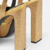 Sandale din satin împodobite cu panglică Gianni Ribbon 140 mm Sandale din satin împodobite cu panglică Gianni Ribbon 140 mm