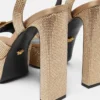 Sandale din satin împodobite cu panglică Gianni Ribbon 140 mm Sandale din satin împodobite cu panglică Gianni Ribbon 140 mm