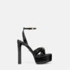 Sandale Gianni Ribbon cu efect de crocodil 140 mm Sandale Gianni Ribbon cu efect de crocodil 140 mm