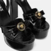 Sandale Gianni Ribbon cu efect de crocodil 140 mm Sandale Gianni Ribbon cu efect de crocodil 140 mm