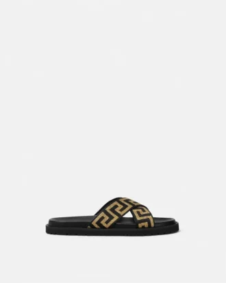 Sandale Jacquard Nappa