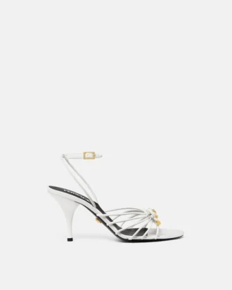 Sandale Opera Bow din piele nappa 85 mm