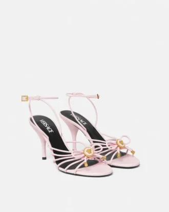 Sandale Opera Bow din piele nappa 85 mm