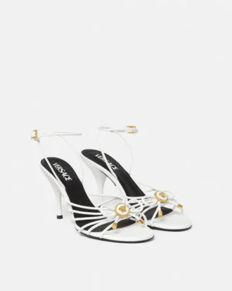 Sandale Opera Bow din piele nappa 85 mm