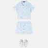 Set cămașă din poplin de bumbac cu imprimeu pentru bebeluși Set cămașă din poplin de bumbac cu imprimeu pentru bebeluși