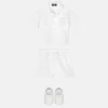 Set cămașă din poplin de bumbac jacquard pentru bebeluși Set cămașă din poplin de bumbac jacquard pentru bebeluși