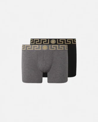 Set de 2 boxeri lungi cu bordură Greca Border