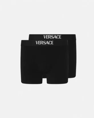 Set de 2 boxeri lungi din bumbac jersey
