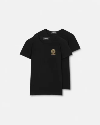 Set de 2 tricouri din bumbac jersey imprimate pentru copii