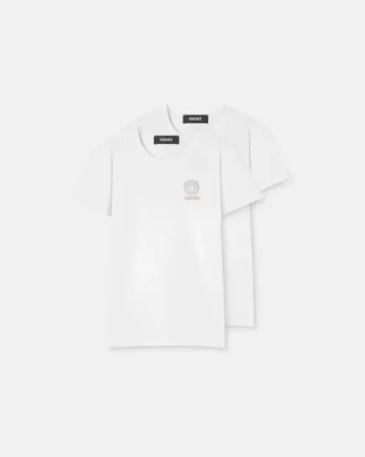 Set de 2 tricouri din bumbac jersey imprimate pentru copii