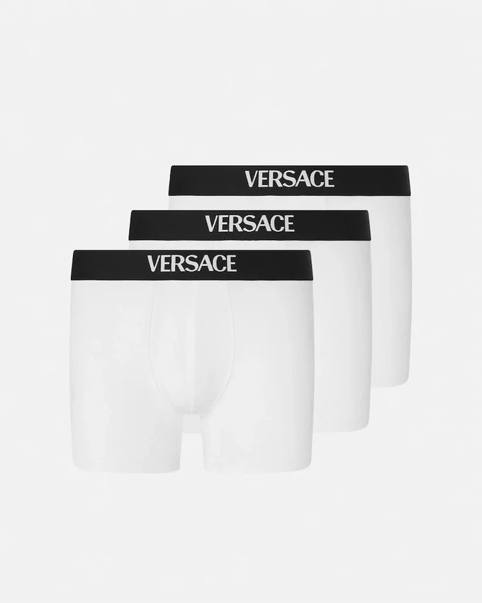 Set de 3 boxeri lungi din bumbac jersey Set de 3 boxeri lungi din bumbac jersey