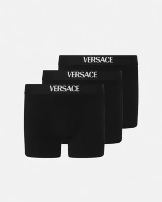 Set de 3 boxeri lungi din bumbac jersey