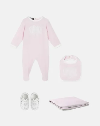 Set pijama pentru bebeluși din bumbac jersey cu imprimeu