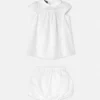Set rochie din poplin de bumbac Devoré pentru bebeluși Set rochie din poplin de bumbac Devoré pentru bebeluși