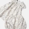 Set rochie din twill de mătase imprimat pentru bebeluși Set rochie din twill de mătase imprimat pentru bebeluși