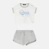 Set tricou din bumbac jersey cu imprimeu pentru bebeluși Set tricou din bumbac jersey cu imprimeu pentru bebeluși