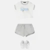 Set tricou din bumbac jersey cu imprimeu pentru bebeluși Set tricou din bumbac jersey cu imprimeu pentru bebeluși