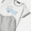 Set tricou din bumbac jersey cu imprimeu pentru bebeluși Set tricou din bumbac jersey cu imprimeu pentru bebeluși