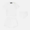 Set tricou din bumbac jersey cu ornamente pentru bebeluși