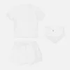 Set tricou din bumbac jersey cu ornamente pentru bebeluși