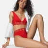 Slip de bikini cu talie înaltă ECONYL® Slip de bikini cu talie înaltă ECONYL®