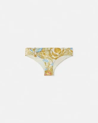 Slip de bikini metalic Underwater Barocco