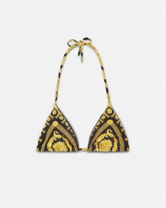 Sutien de bikini din amestec de nailon imprimat