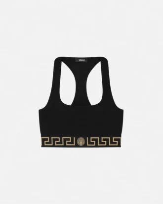 Sutien din bumbac jersey cu decolteu rotund