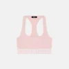 Sutien din bumbac jersey cu decolteu rotund