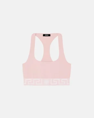 Sutien din bumbac jersey cu decolteu rotund