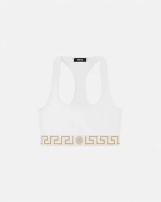 Sutien din bumbac jersey cu decolteu rotund