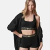 Sutien din bumbac jersey cu decolteu rotund