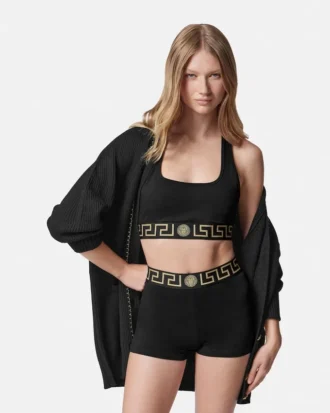 Sutien din bumbac jersey cu decolteu rotund