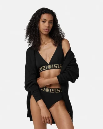 Sutien triunghiular din bumbac jersey