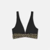 Top de bikini triunghiular jacquard Top de bikini triunghiular jacquard