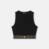 Top scurt din bumbac jacquard Top scurt din bumbac jacquard