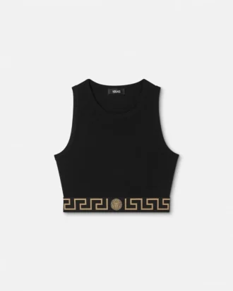 Top scurt din bumbac jacquard Top scurt din bumbac jacquard