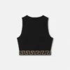 Top scurt din bumbac jacquard Top scurt din bumbac jacquard