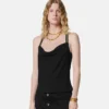 Top strâns din jersey creponat elastic