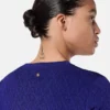 Tricou ajustat din viscoză elastică jacquard Tricou ajustat din viscoză elastică jacquard