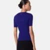 Tricou ajustat din viscoză elastică jacquard Tricou ajustat din viscoză elastică jacquard