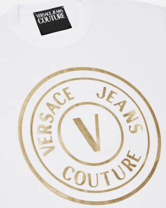 Tricou cu croi regular și logo V-Emblem