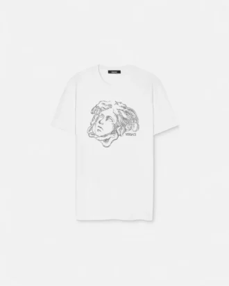 Tricou din bumbac brodat