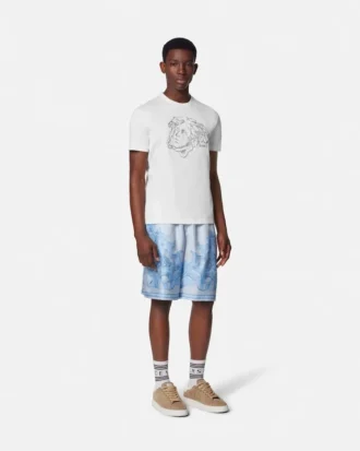 Tricou din bumbac brodat