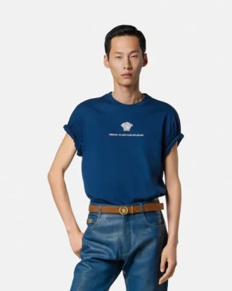 Tricou din bumbac brodat