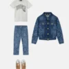 Tricou din bumbac jersey cu imprimeu decorat pentru copii