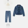 Tricou din bumbac jersey cu imprimeu decorat pentru copii Tricou din bumbac jersey cu imprimeu decorat pentru copii