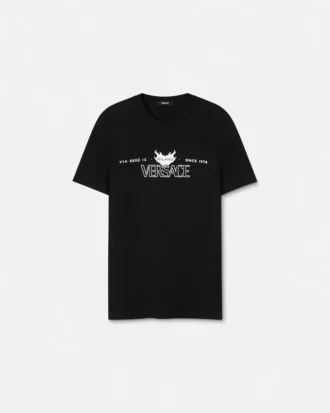Tricou din bumbac jersey imprimat