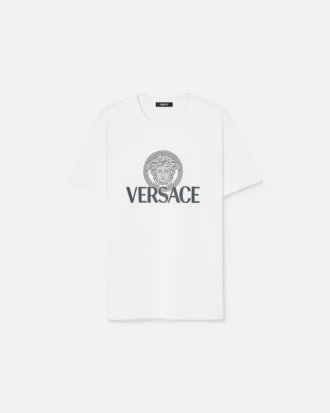 Tricou din bumbac jersey imprimat